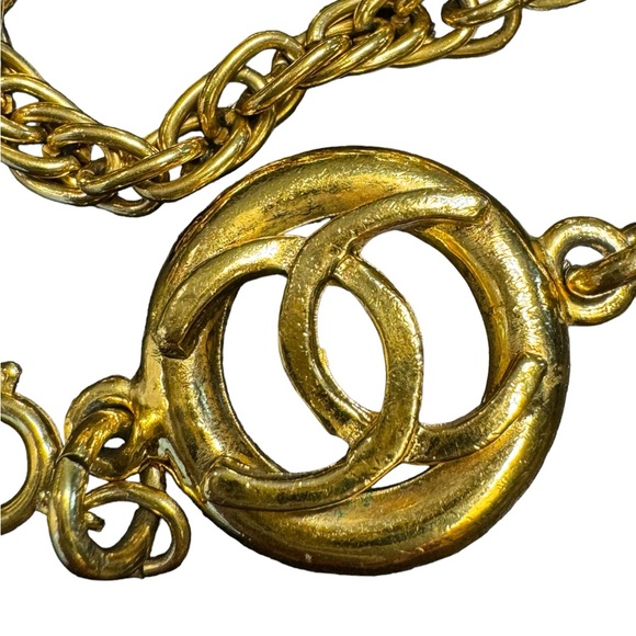 CHANEL VINTAGE RARE MULTI LOGO CHARM BRACELET - Picture 12 of 16